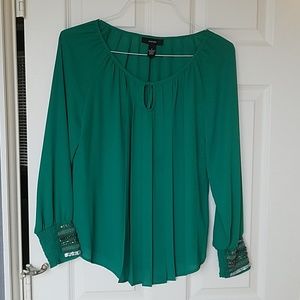 Alfani blouse in emerald green